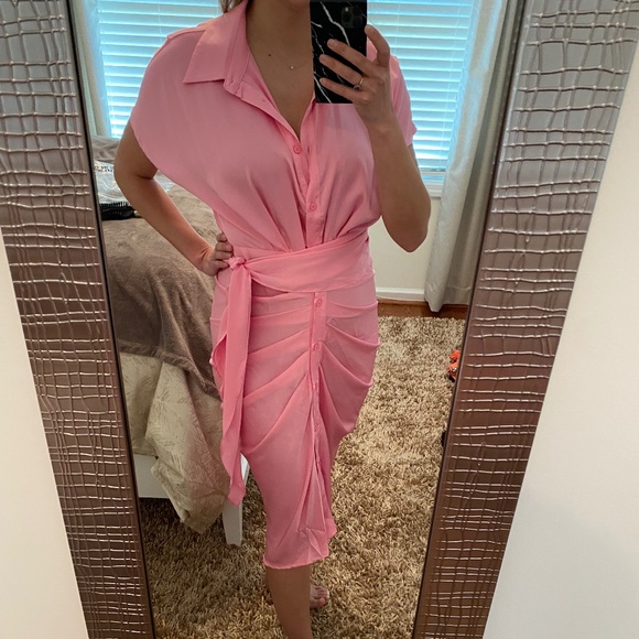 DO+BE Dresses & Skirts - Do + Be Pink Tie Dress
